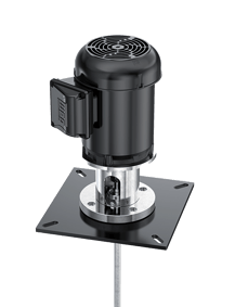 plate mount top entry mixer