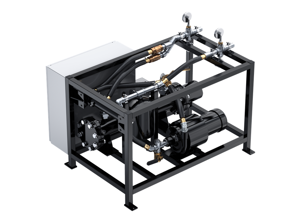 Vulcan heating skid no panels view back