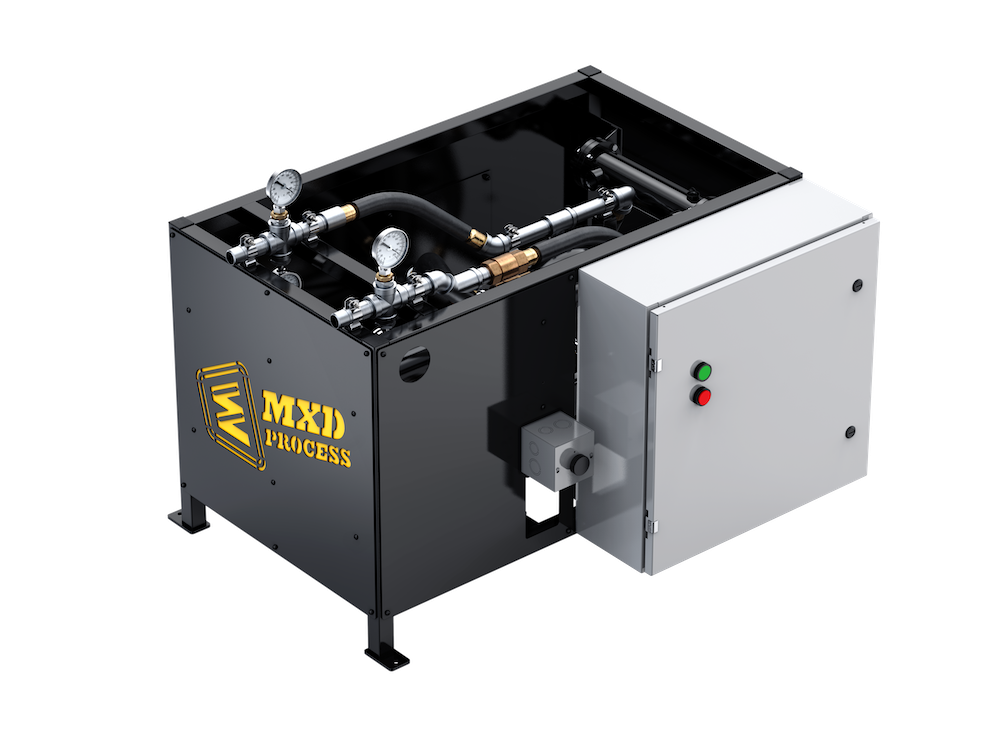 Vulcan heating skid front left view