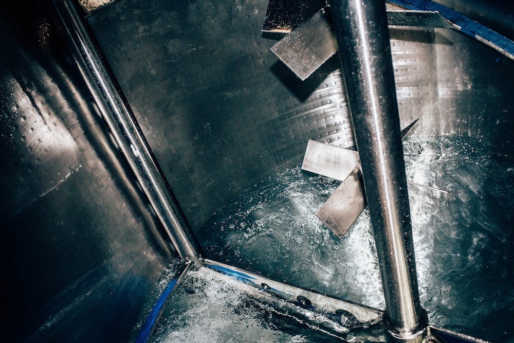 impeller close up in action