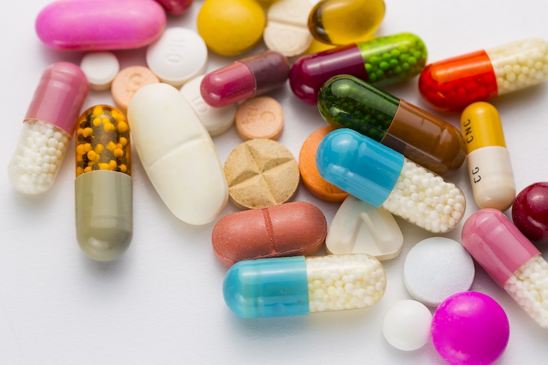 Vitamins and pills 